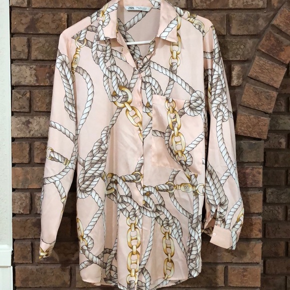 ZARA silky blouse❤️New listing! EUC⭐️ - Picture 4 of 14